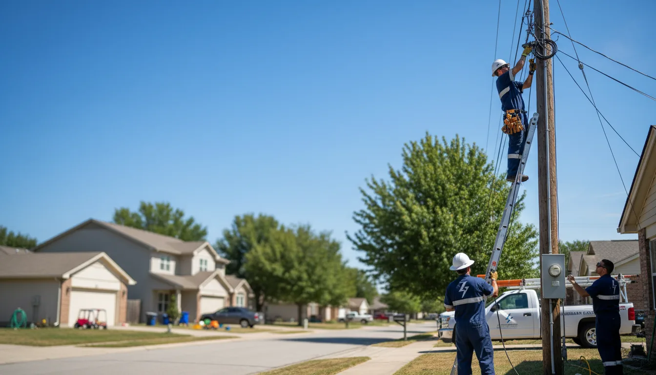 Residential electrician providing installation services in Canton, MO